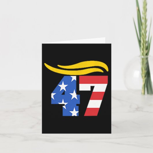 Vintag 47 Trump Hair Karte (Vorderseite)