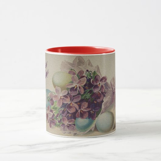 Vintag 4 Eier Osterferien Tasse (Zentrum)