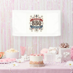 Vintag 4. Juli Banner - Rustikale GRILLEN Party De