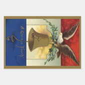 Vintag 4. Juli mit Eagle und Liberty Bell Geschenkpapier Set (Vorderseite 3)