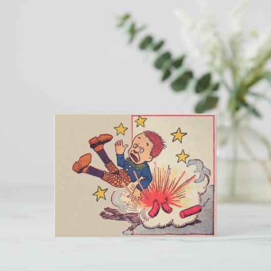 Vintag 4. Juli Postkarte (Stehend Vorderseite)