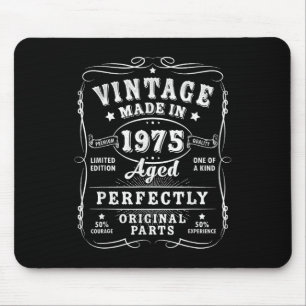 Vintag 50 Geburtstagsdekorationen Männer 50 Jahre Mousepad