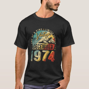 Vintag 50 Jahre altes Geschenk Sonntag Dezember 19 T-Shirt