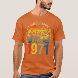 Vintag 51 Jahre alt April 1971 Dekorationen 51. B T-Shirt