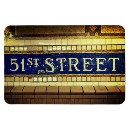 Vintag 51st Street, Manhattan, NYC Magnet