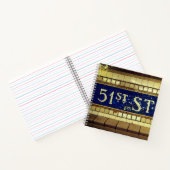 Vintag 51st Street, Manhattan, NYC Notizblock (Innenseite)