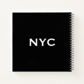 Vintag 51st Street, Manhattan, NYC Notizblock (Rückseite)