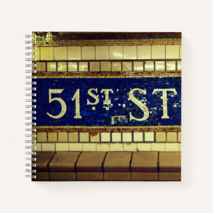 Vintag 51st Street, Manhattan, NYC Notizblock