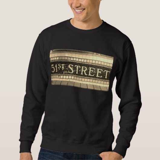 Vintag 51st Street, Manhattan, NYC Sweatshirt (Vorderseite)