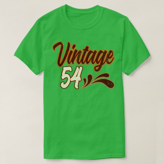 Vintag 54 Jahre alt Geburtstag T-Shirt (Design vorne)