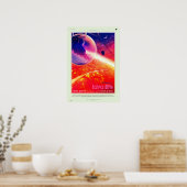 Vintag 55 Cancri e Lava Life Travel Poster (Küche)