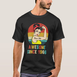 Vintag 55. Geburtstag 1966 Frauengeschenk für 55 T-Shirt