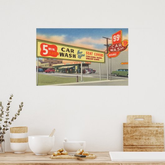 Vintag 5 Min. Poster (Küche)