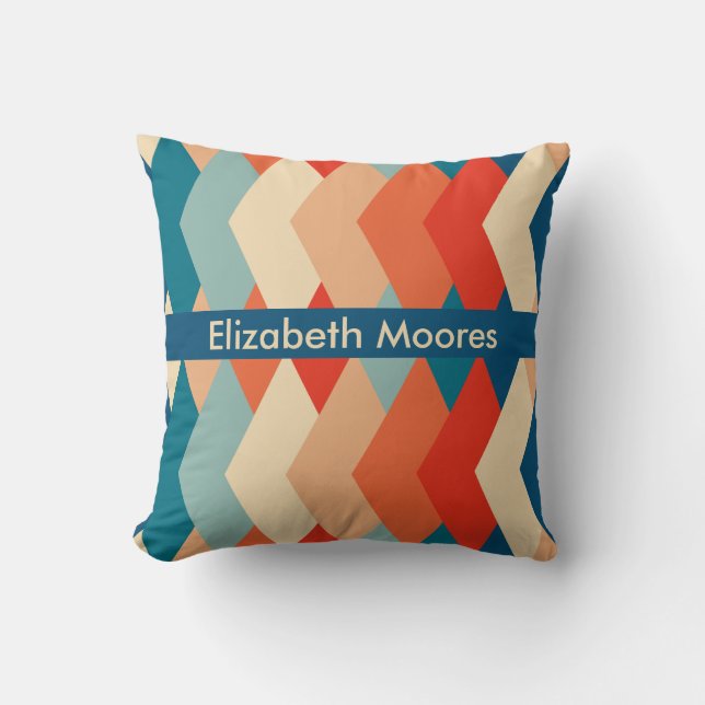 Vintag 60er Pattern Kissen (Vorderseite)