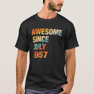 Vintag 65. Geburtstag Phantastisch seit Juli 1957 T-Shirt