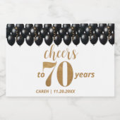 Vintag 70 schaumweinetikett (Einzelnes Label)