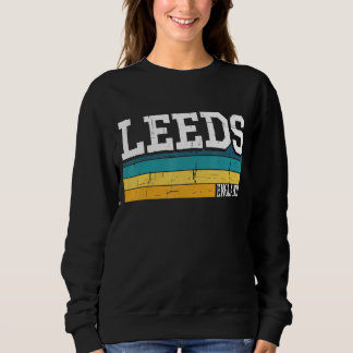 Vintag 70er 80er Style Leeds England Sweatshirt