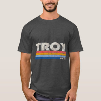 Vintag 70er 80er Style Troy NY Premium T-Shirt