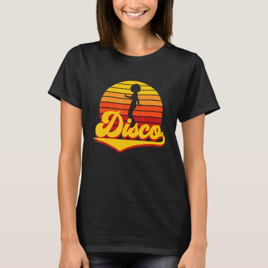 Vintag 70er Disco Dance Liebe T-Shirt (Vorderseite)