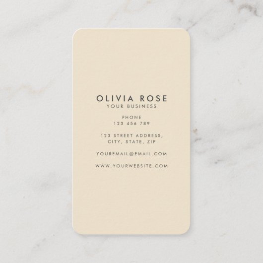 Vintag 70er Retro Rainbow Visitenkarte (Rückseite)