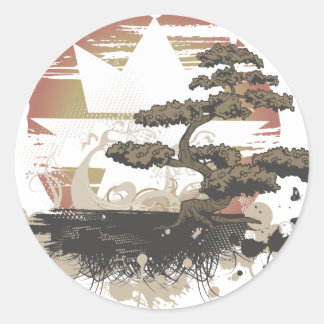 Vintag A.Okay Bonsai Runder Aufkleber