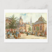 Vintag Aachen Deutschland Fischmarkt Postkarte (Vorderseite)