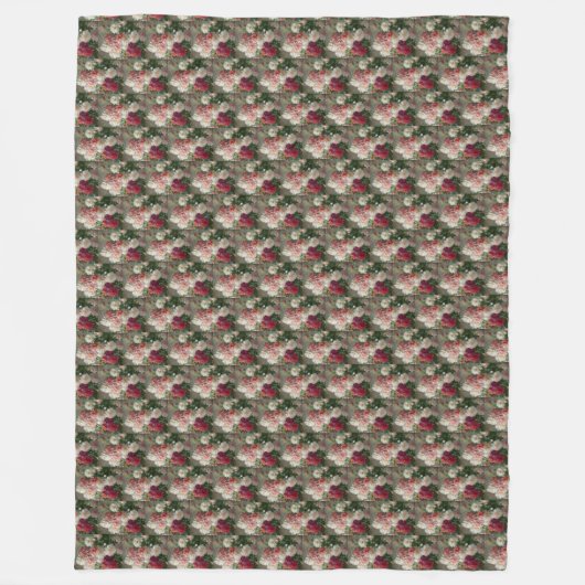 Vintag Abbott Fuller Graves Peonies Fleecedecke (Vorderseite)