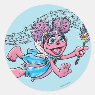 Vintag Abby Runder Aufkleber