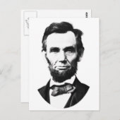 Vintag Abe Lincoln Postkarte (Vorne/Hinten)