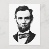 Vintag Abe Lincoln Postkarte (Vorderseite)