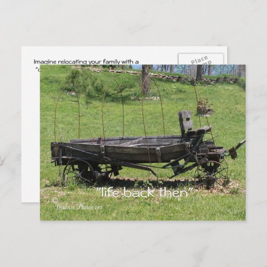 Vintag abgedeckte Wagen - anpassen Postkarte (Vorne/Hinten)