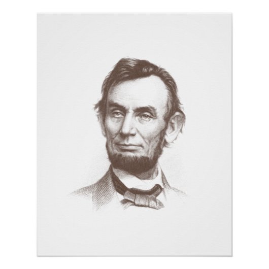 Vintag Abraham Lincoln Portrait Poster (Vorderseite)