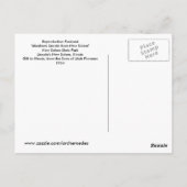 Vintag Abraham Lincoln Postkarte (Rückseite)