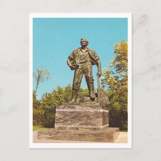 Vintag Abraham Lincoln Postkarte (Vorderseite)