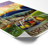 Vintag Abruzzo Italien Reisen Klassisches Poster (Ecke)