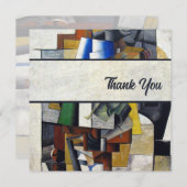 Vintag Abstrakt 1913 Vielen Dank Mitteilungskarte (Vorne/Hinten)