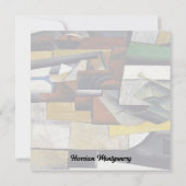 Vintag Abstrakt 1913 Vielen Dank Mitteilungskarte (Rückseite)