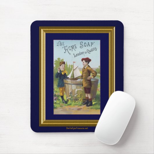 Vintag Acme Soap Ad Mousepad (Mit Mouse)