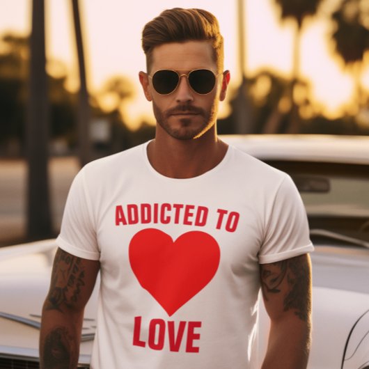 Vintag Addicted to Liebe 1980er Groom T - SHIRT