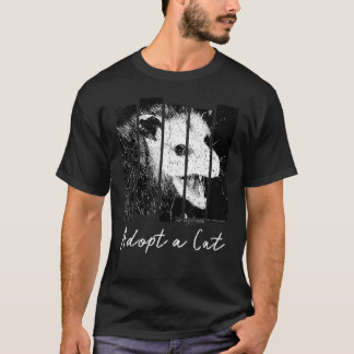 Vintag Adoptiert Cat Opossum T-Shirt