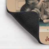 Vintag Adorable Kittens Lithograph Mousepad (Ecke)