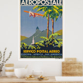 Vintag Aeropostale Travel Poster (Küche)