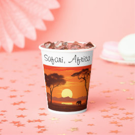 Vintag African Safari Pappbecher