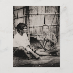 Vintag, afrikanische Jungen, Afrika südlich der Sa Postkarte