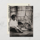 Vintag, afrikanische Jungen, Afrika südlich der Sa Postkarte (Vorne/Hinten)