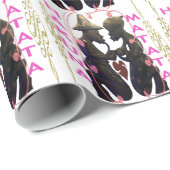 Vintag afrikanische Traditionelle ethnische Hakuna Geschenkpapier (Rolleneckpunkt)