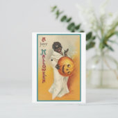 Vintag-Afrikanisches Halloween Feiertagspostkarte (Stehend Vorderseite)