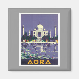 Vintag Agra Taj Mahal Indien Magnet