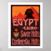 Vintag Ägypten Hotel Poster (Vorne)