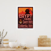 Vintag Ägypten Hotel Poster (Küche)